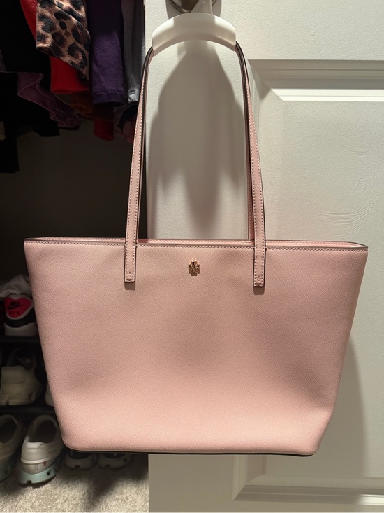 Tory Burch Handbags - Tory Burch Blush Pink Saffiano Leather Tote